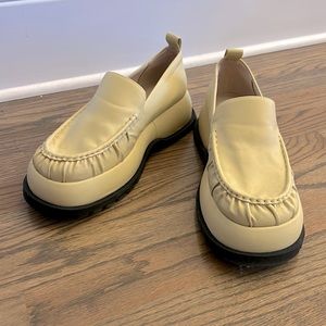 BNNW Charles & Keith Chunky Cream Loafer Slip-Ons